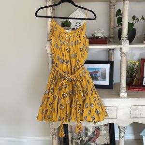 Rhode Resort Nala Dress - Yellow and Black Floral